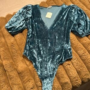 Brand new velvet bodysuit